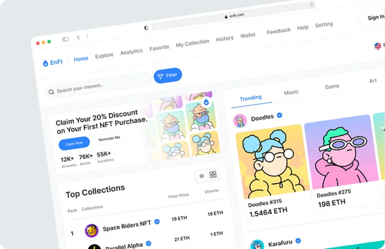 Enft : NFT Marketplace